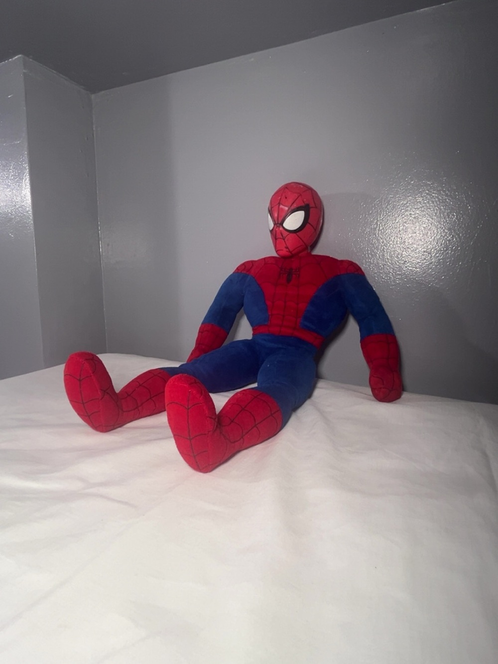 Kids Spider-Man Plush Costume Doll in Red and Blue
